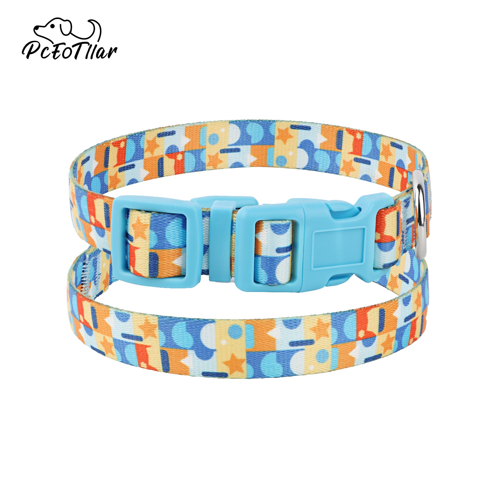 PcEoTllar Dog Collar Patterned Comfort Nylon Collar for Small Dogs, All Breeds