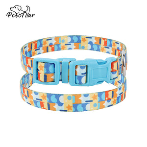 PcEoTllar Dog Collar Patterned Comfort Nylon Collar for Small Dogs, All Breeds