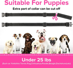 Small Dog Bark Collar, PcEoTllar Bark Collar for Small Dogs 5-15lbs No Shock Bark Collar for Small Medium Large Dogs with 7 Adjustable Sensitivity and Intensity Beep Vibration