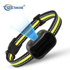 PcEoTllar Ultrasonic Vibration Bark Collar, Rechargeable Anti Barking Training Collar with 7 Adjustable Sensitivity and Intensity Beep Vibration for Small Medium Large Dogs