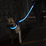 Load image into Gallery viewer, PcEoTllar Safety LED Light Up Dog Leash - 3 Lighting Modes USB Rechargeable Waterproof Flashing Dog Leash, Ultra High Visibility Up to 350 Yards
