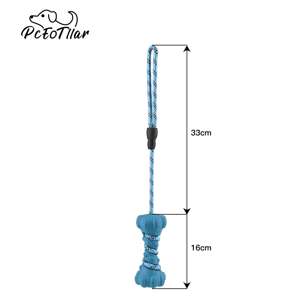 PcEoTllar Dog Chew Toys for Small Medium Aggressive Chewers Interactive Dog Toys Non-Toxic Natural Rubber Teeth Cleaning