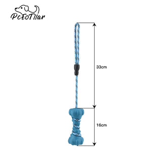 PcEoTllar Dog Chew Toys for Small Medium Aggressive Chewers Interactive Dog Toys Non-Toxic Natural Rubber Teeth Cleaning
