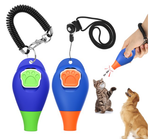 Load image into Gallery viewer, PcEoTllar Dog Training Clicker with Wrist Strap &amp; Halter Rope - Durable Lightweight Easy to Use Perfect for Pet Behavioral Training, 2 Pack, Training Guide Included

